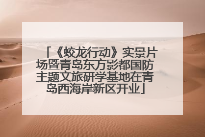 《蛟龙行动》实景片场暨青岛东方影都国防主题文旅研学基地在青岛西海岸新区开业