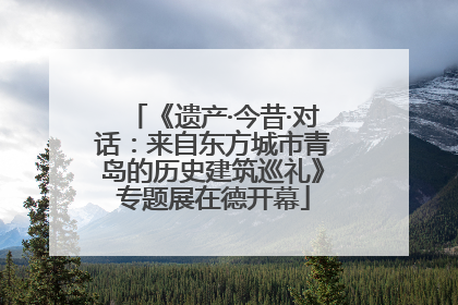 《遗产·今昔·对话：来自东方城市青岛的历史建筑巡礼》专题展在德开幕
