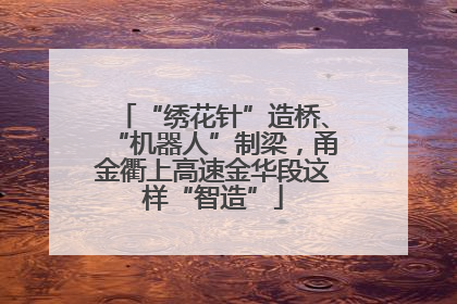 “绣花针”造桥、“机器人”制梁，甬金衢上高速金华段这样“智造”