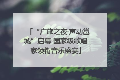 “广旅之夜·声动邕城”启幕 国家级歌唱家领衔音乐盛宴