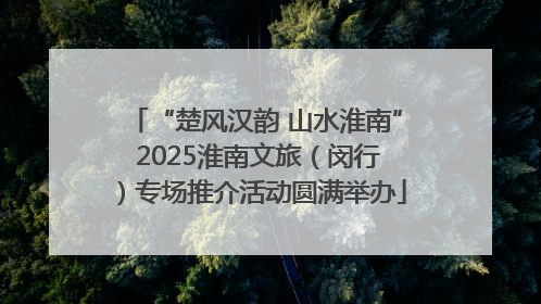 “楚风汉韵 山水淮南” 2025淮南文旅（闵行）专场推介活动圆满举办