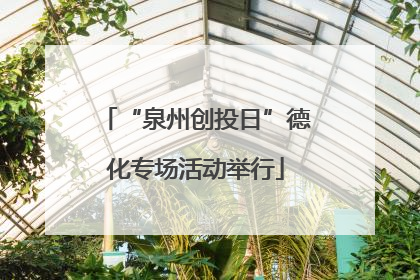 “泉州创投日”德化专场活动举行