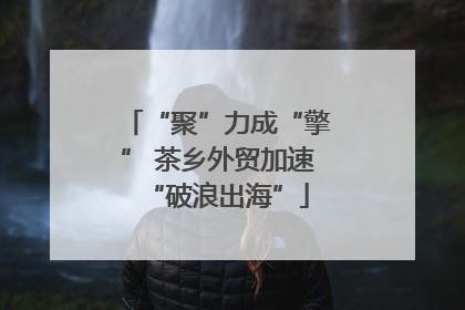 “聚”力成“擎” 茶乡外贸加速“破浪出海”