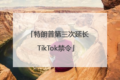 特朗普第三次延长TikTok禁令