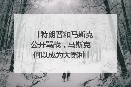 特朗普和马斯克公开骂战，马斯克何以成为大冤种