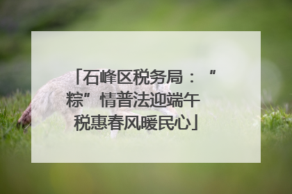 石峰区税务局：“粽”情普法迎端午 税惠春风暖民心