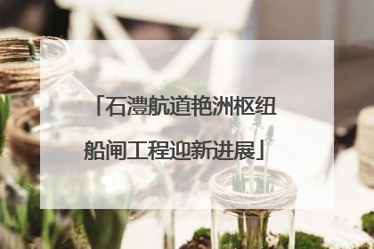 石澧航道艳洲枢纽船闸工程迎新进展