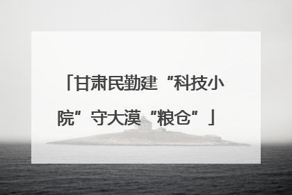 甘肃民勤建“科技小院”守大漠“粮仓”