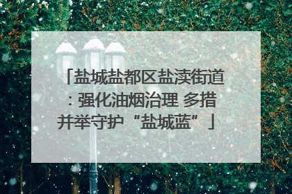 盐城盐都区盐渎街道：强化油烟治理 多措并举守护“盐城蓝”