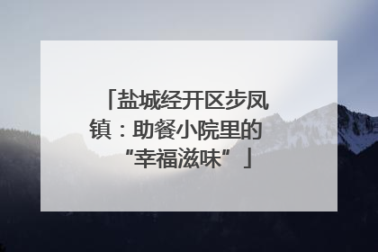 盐城经开区步凤镇：助餐小院里的“幸福滋味”