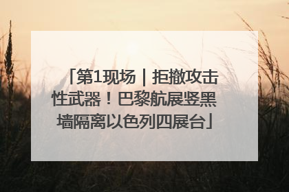 第1现场｜拒撤攻击性武器！巴黎航展竖黑墙隔离以色列四展台