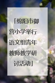 绵阳市御营小学举行语文组青年教师教学研讨活动