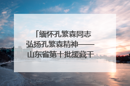 缅怀孔繁森同志 弘扬孔繁森精神——山东省第十批援藏干部人才清明节前到岗巴县开展党性教育
