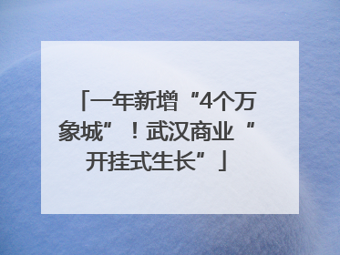 一年新增“4个万象城”！武汉商业“开挂式生长”