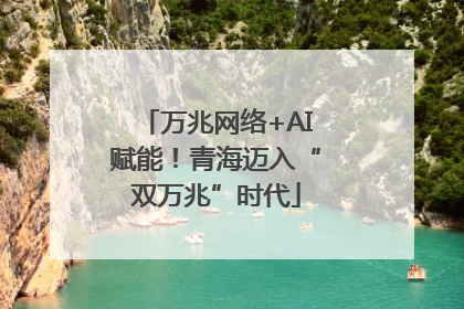 万兆网络+AI赋能！青海迈入“双万兆”时代