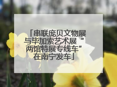 串联庞贝文物展与毕加索艺术展“两馆特展专线车”在南宁发车