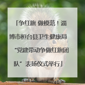 争红旗 做模范！淄博市桓台县卫生健康局“党建带动争做红旗团队”表扬仪式举行