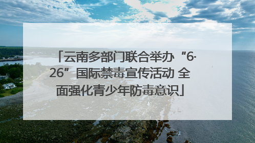 云南多部门联合举办“6·26”国际禁毒宣传活动 全面强化青少年防毒意识