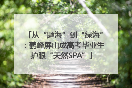 从“题海”到“绿海”：鹤峰屏山成高考毕业生护眼“天然SPA”