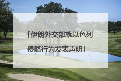 伊朗外交部就以色列侵略行为发表声明