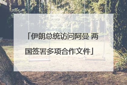 伊朗总统访问阿曼 两国签署多项合作文件