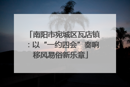 南阳市宛城区瓦店镇：以“一约四会”奏响移风易俗新乐章