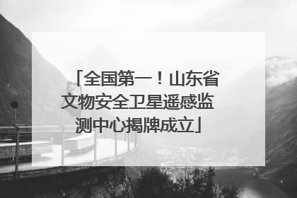 全国第一！山东省文物安全卫星遥感监测中心揭牌成立
