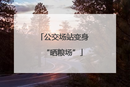 公交场站变身“晒粮场”