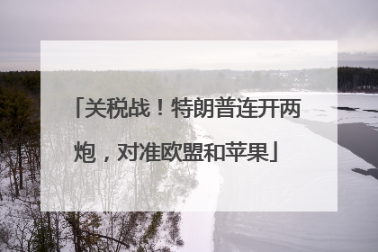 关税战！特朗普连开两炮，对准欧盟和苹果