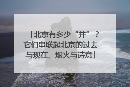 北京有多少“井”？它们串联起北京的过去与现在、烟火与诗意