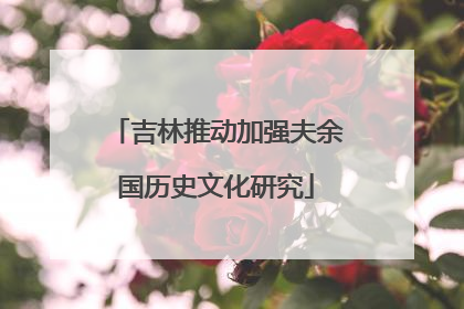 吉林推动加强夫余国历史文化研究