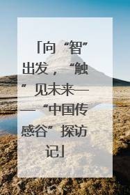 向“智”出发，“触”见未来——“中国传感谷”探访记