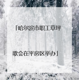 哈尔滨市职工草坪歌会在平房区举办