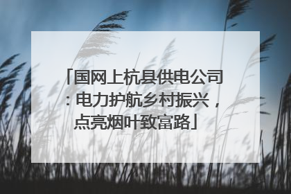 国网上杭县供电公司：电力护航乡村振兴，点亮烟叶致富路