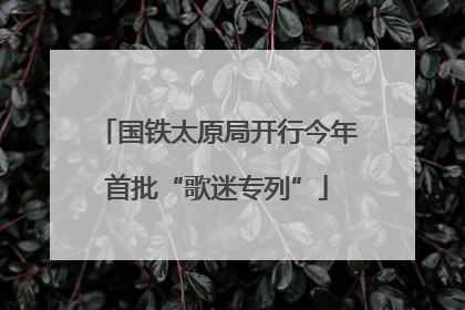 国铁太原局开行今年首批“歌迷专列”