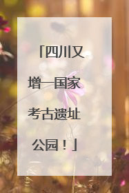 四川又增一国家考古遗址公园！