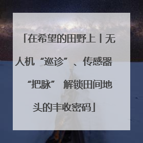 在希望的田野上丨无人机“巡诊”、传感器“把脉” 解锁田间地头的丰收密码