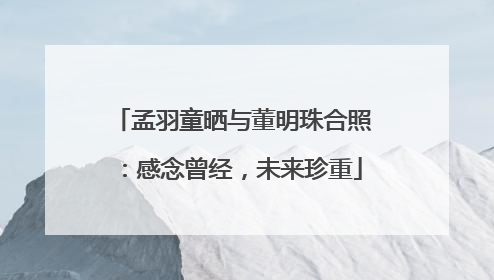 孟羽童晒与董明珠合照：感念曾经，未来珍重