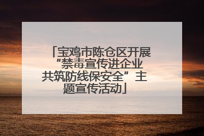 宝鸡市陈仓区开展“禁毒宣传进企业 共筑防线保安全”主题宣传活动