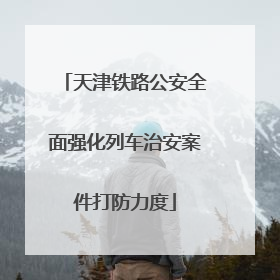 天津铁路公安全面强化列车治安案件打防力度
