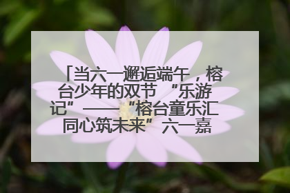 当六一邂逅端午，榕台少年的双节 “乐游记”——“榕台童乐汇 同心筑未来”六一嘉年华活动顺利举行