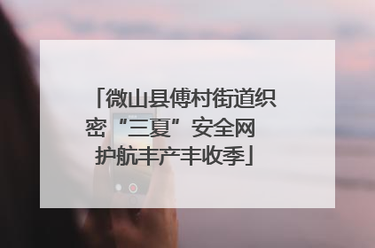 微山县傅村街道织密“三夏”安全网 护航丰产丰收季
