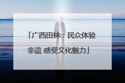 广西田林：民众体验非遗 感受文化魅力