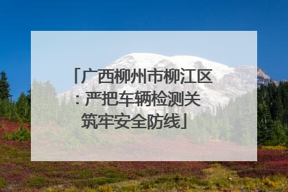 广西柳州市柳江区：严把车辆检测关 筑牢安全防线