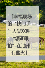 幸福现场的“快门手”大受欢迎 “领证跟拍”在池州有些火