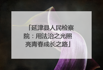 延津县人民检察院：用法治之光照亮青春成长之路