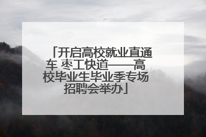 开启高校就业直通车 枣工快道——高校毕业生毕业季专场招聘会举办