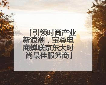 引领时尚产业新浪潮，宝尊电商蝉联京东大时尚最佳服务商