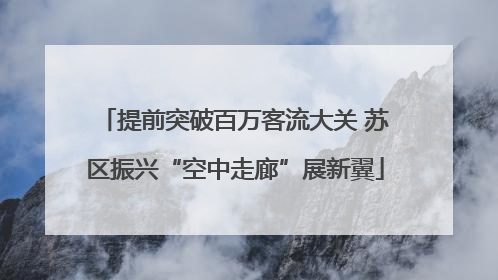 提前突破百万客流大关 苏区振兴“空中走廊”展新翼