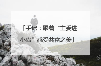 手记：跟着“主委进小岛”感受共富之美